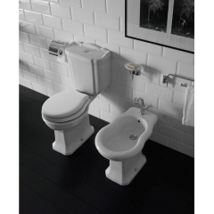 GLOBO Paestum Биде напольное (не пристенное) 56*37см с 1 отв. под смеситель, с комплектом креплений, цвет: белый