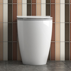 GLOBO Mode Унитаз напольный безободковый 53х34х43 см, слив универсальный, цвет белый