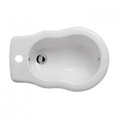 GLOBO Paestum Биде напольное (не пристенное) 56*37см с 1 отв. под смеситель, с комплектом креплений, цвет: белый