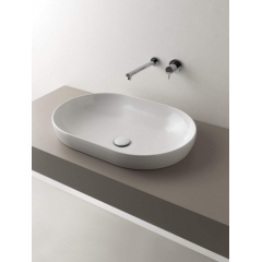 GLOBO T-Edge Раковина-чаша на столешницу 60х41Х14 см, без отв под смеситель, цвет белый