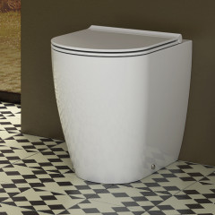 GLOBO Mode Унитаз напольный безободковый 53х34х43 см, слив универсальный, цвет белый