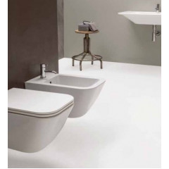 GLOBO Stone Биде подвесное 52*36см, c 1 отв.под смеситель, системой скрытого крепежа, цвет белый