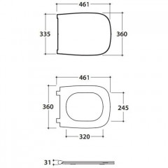 GLOBO GENESIS Сиденье для унитаза GNS02/GN001, быстросъемное, цвет белый матовый/хром (микролифт)
