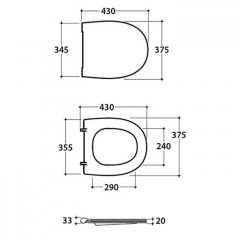 GLOBO 4ALL Сиденье для унитаза съемное, цвет белый/хром (микролифт) (для унитаза MDS04)