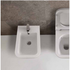 GLOBO Stone Биде подвесное 52*36см, c 1 отв.под смеситель, системой скрытого крепежа, цвет белый