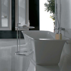 GLOBO Relais Ванна отдельностоящая 189*88*h61см, с переливом, (без выпуска и сифона), материал: Pietraluce, цвет белый