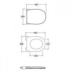 GLOBO Grace Сиденье для унитаза с микролифтом, цвет белый