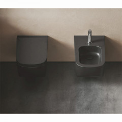 NEXT Унитаз подвесной безободковый(RIMLESS), цвет 02 черный матовый