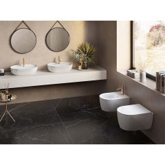 HAPPY HOUR SLIM MF 21:00s Раковина накладная 75x38 без перелива, 1 отв. под смеситель, цвет белый