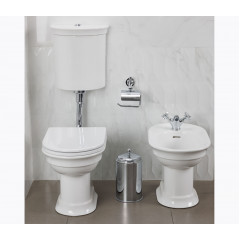 DOLCEVITA Бачок с системой двойного смыва, нижний подвод воды, в комплекте с трубой и крплениями для бачка, фурнитура хром