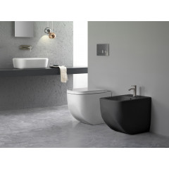 NEXT Биде напольное, одно отверстие, цвет черный матовый