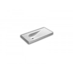 GRANDANGOLO Раковина без отверстий для смесителя, размер 100х50 см, цвет белый