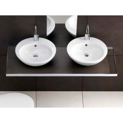 HAPPY HOUR 02.00 Раковина накладная, 1 отверстие для смесителя,размер 47.5х47.5 см, цвет белый