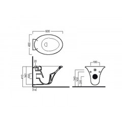SCULT Унитаз подв.без сиденья