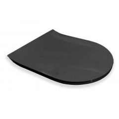 Сиденье HATRIA тонкое быстросъемное с системой EXTRA-SLIM плавного закрывания, цвет черный матовый