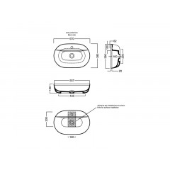 HAPPY HOUR Раковина накладная без перелива, 1 отв. под смеситель, цвет белый