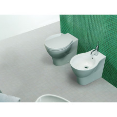 NIDO Унитаз приставной с универсальным сливом, размер 36х56 см, цвет белый