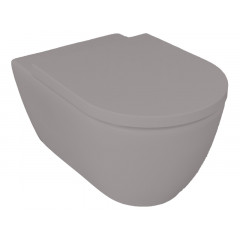 FUSION Унитаз подв. безободковый без сиденья, цвет 07-cemento