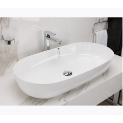 HAPPY HOUR Раковина накладная без перелива, цвет белый