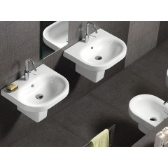 DAYTIME Полупъедестал для раковины, ширина 15 см, высота 26 см, цвет белый