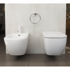 BIANCA Биде подвесное, одно отверстие, цвет белый