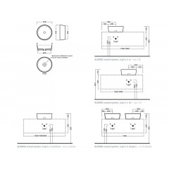 H.HOUR 07.00S Раковина накладная, без отверстий для смесителя, белая