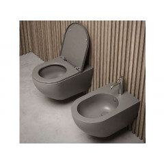 CENTRICA Биде подвесное с 1 отверстием для смесителя, размер 35.5х55 см, цвет белый