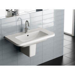 ERIKA PRO Q Полупъедестал для раковины, ширина 15 см, высота 26 см, цвет белый