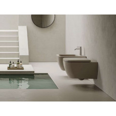 TECNA Биде подвесное с 1 отверстием для смесителя, размер 35.5х55 см, цвет белый