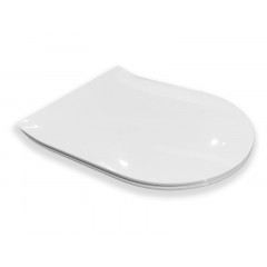 Сиденье HATRIA тонкое быстросъемное с системой EXTRA-SLIM плавного закрывания, цвет белый матовый