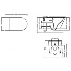 H-SMART Унитаз подв. безободковый с крышкой-биде