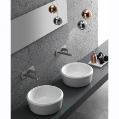 PENCIL 40 Раковина накладная, без отверстий для смесителя, без перелива, белый