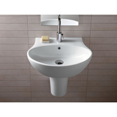 NIDO Полупъедестал без комплекта креплений, цвет белый