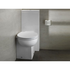 YOU&ME Унитаз приставной угловой без сиденья, размер 37.5х50 см, цвет белый