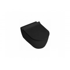 FUSION Унитаз подв. безободковый без сиденья, цвет 02 - черный матовый