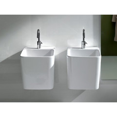 G-FULL Раковина с 1 отверстием, без перелива, размер 40х48х44 см, цвет белый