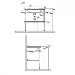 Kerasan Waldorf Заглушка для перелива, цвет золото