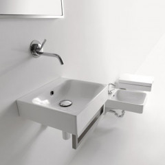 KERASAN Cento раковина 40х35 подвесная без отв. под смеситель, белая (НЕ Производится - продаем остатки со склада фабрики!)