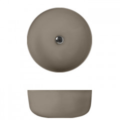 Kerasan Nolita Раковина чаша d 40 h 15см,, без отв под смеситель, цвет Nocciola