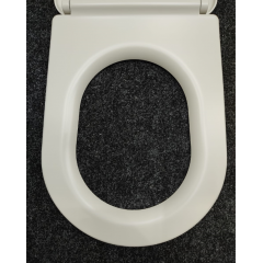 Kerasan Nolita Сиденье для унитаза SLIM быстросъемное, цвет Grigio matt, петли хром (микролифт)