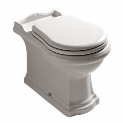 KERASAN Retro Унитаз напольный приставной BTW слив в стену, цвет белый