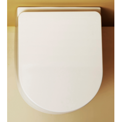 Kerasan Flo сиденье белое,крепление хром