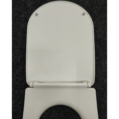 Kerasan Nolita Сиденье для унитаза SLIM быстросъемное, цвет Grigio matt, петли хром (микролифт)