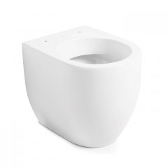 Kerasan Flo унитаз приставной 48см, NORIM , слив универсальнеый, цвет белый (крепить на силикон или на крепеж 762901)