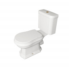 KERASAN Retro Унитаз моноблок слив в стену, цвет белый