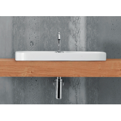 Kerasan Tribeca Раковина встраиваемая/накладная, 60х43см,с 1 отверстием под смеситель, цвет: белый