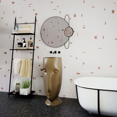 Kerasan Artwork Раковина свободностоящая "MOLOCO", слив в стену, цвет: Bruno matt