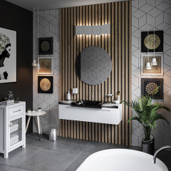 KERASAN Inka Project Раковина INKA 60x40x35,5 с 1 отверстием под смеситель,цвет nero lucido