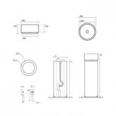 Kerasan Oke Раковина накладная круглая 30хH15 см, без отв под смеситель, цвет: белый
