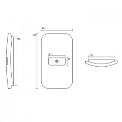 Kerasan Artwork Пластина закрывающая отверстие в стену Moloco + Fix, цвет Nichel